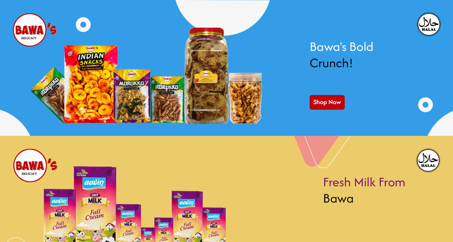 Bawa's Delicacy Pte Ltd, 3. Lorong Bakar Batu #01-01, Singapore 348741.                 GST Reg. No.:201921417R promo